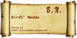 Biró Nedda névjegykártya